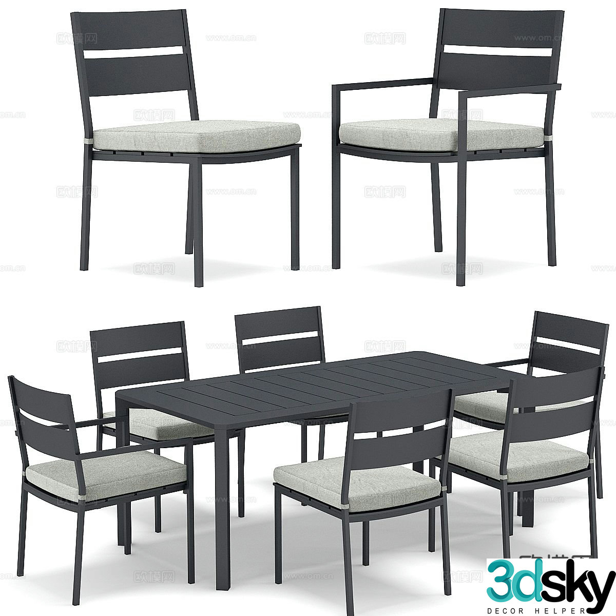 Outdoor tables and chairs camping tables and chairs 3d model