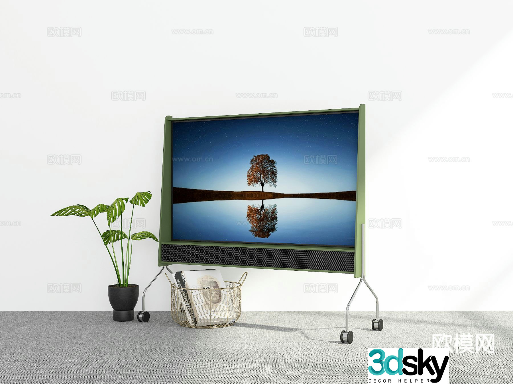 Modern stand tv 3d model
