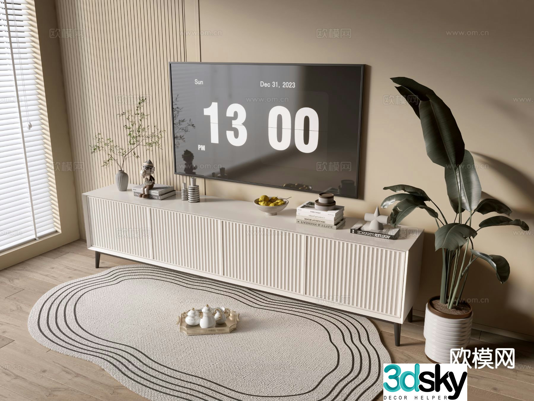 Modern TV cabinet 3d model