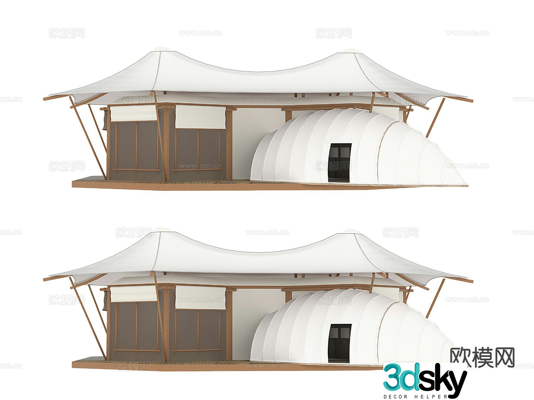 Outdoor tent 3d model