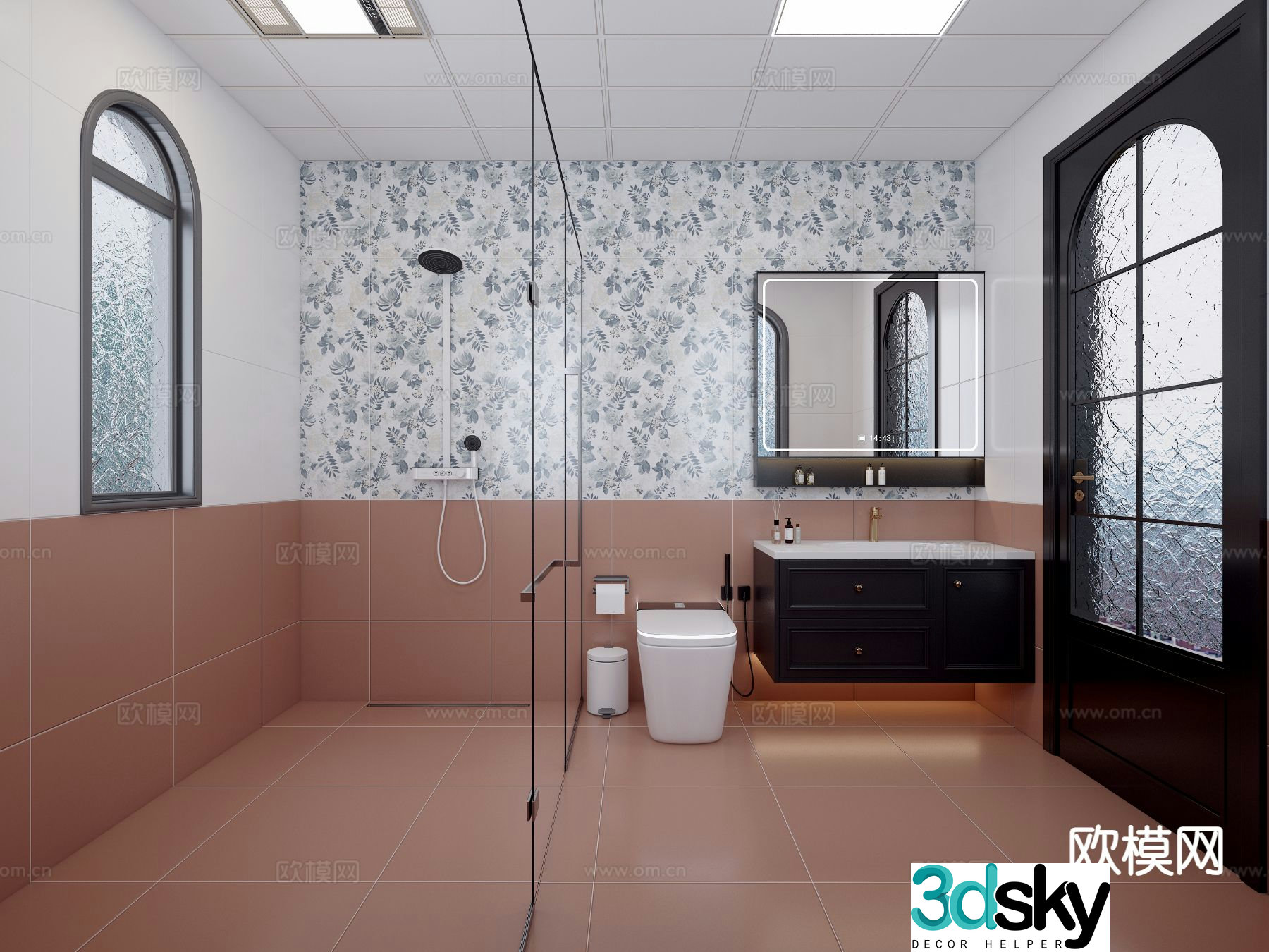 French bathroom bathroom 3d model