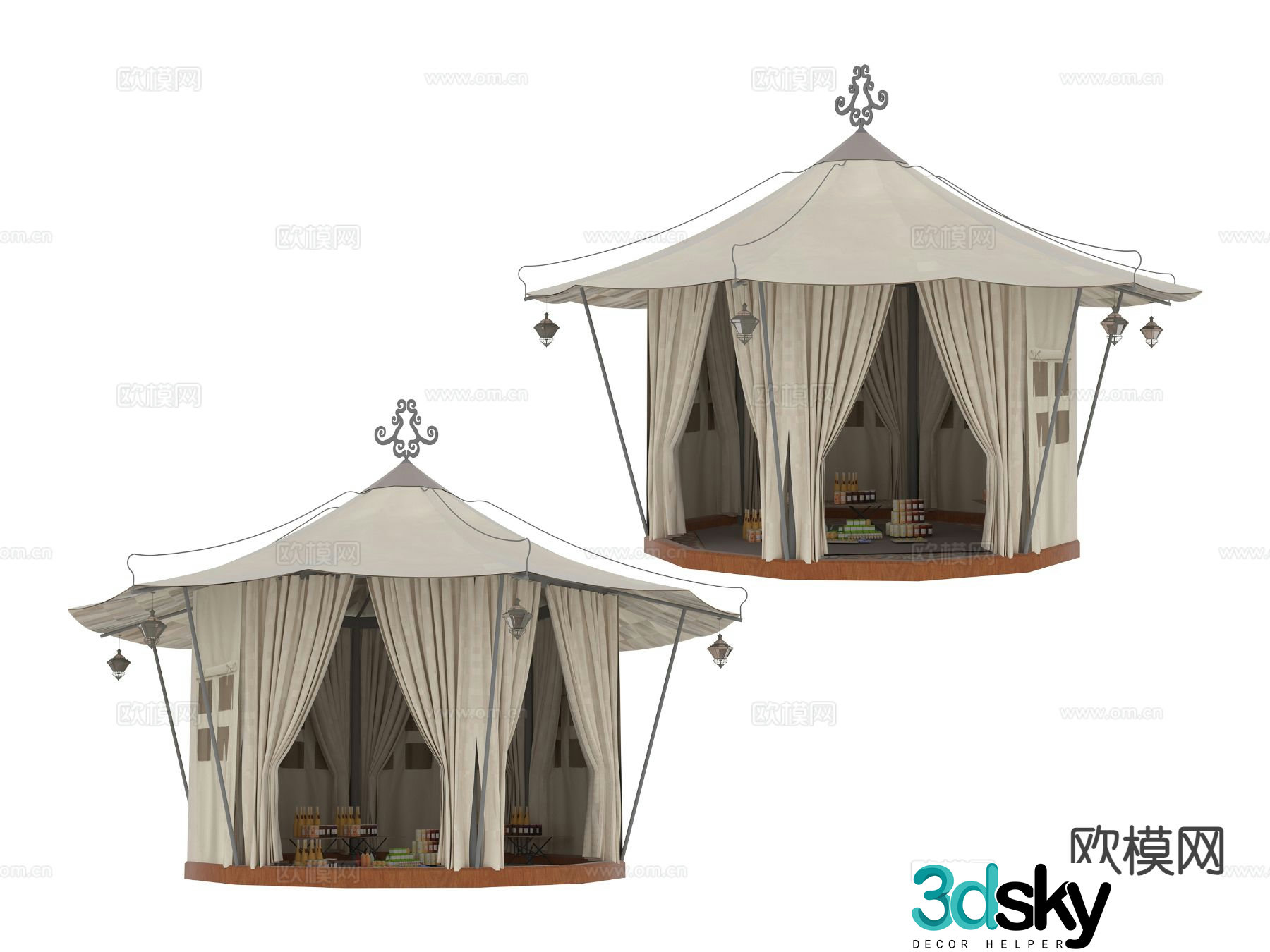 Outdoor tent 3d model