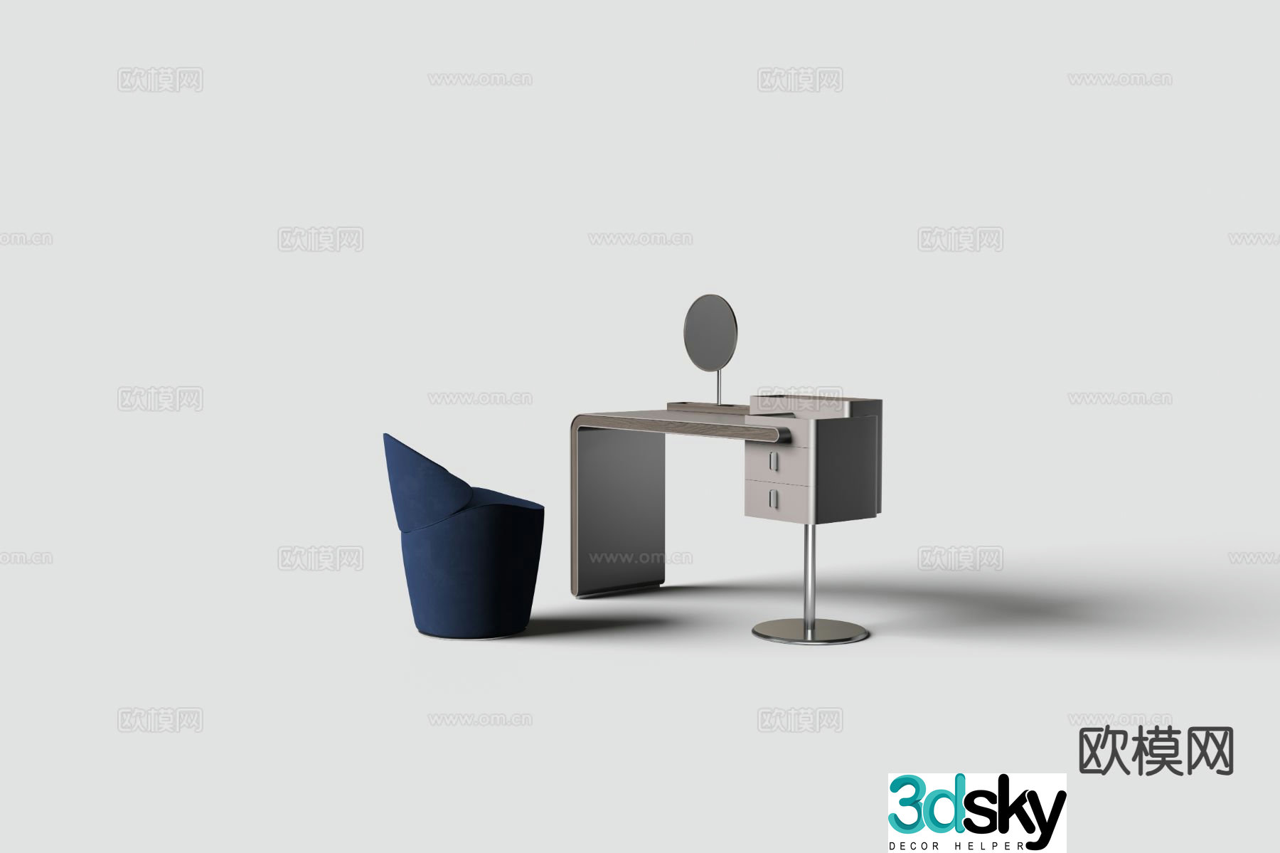 Modern dressing table dressing table 3d model