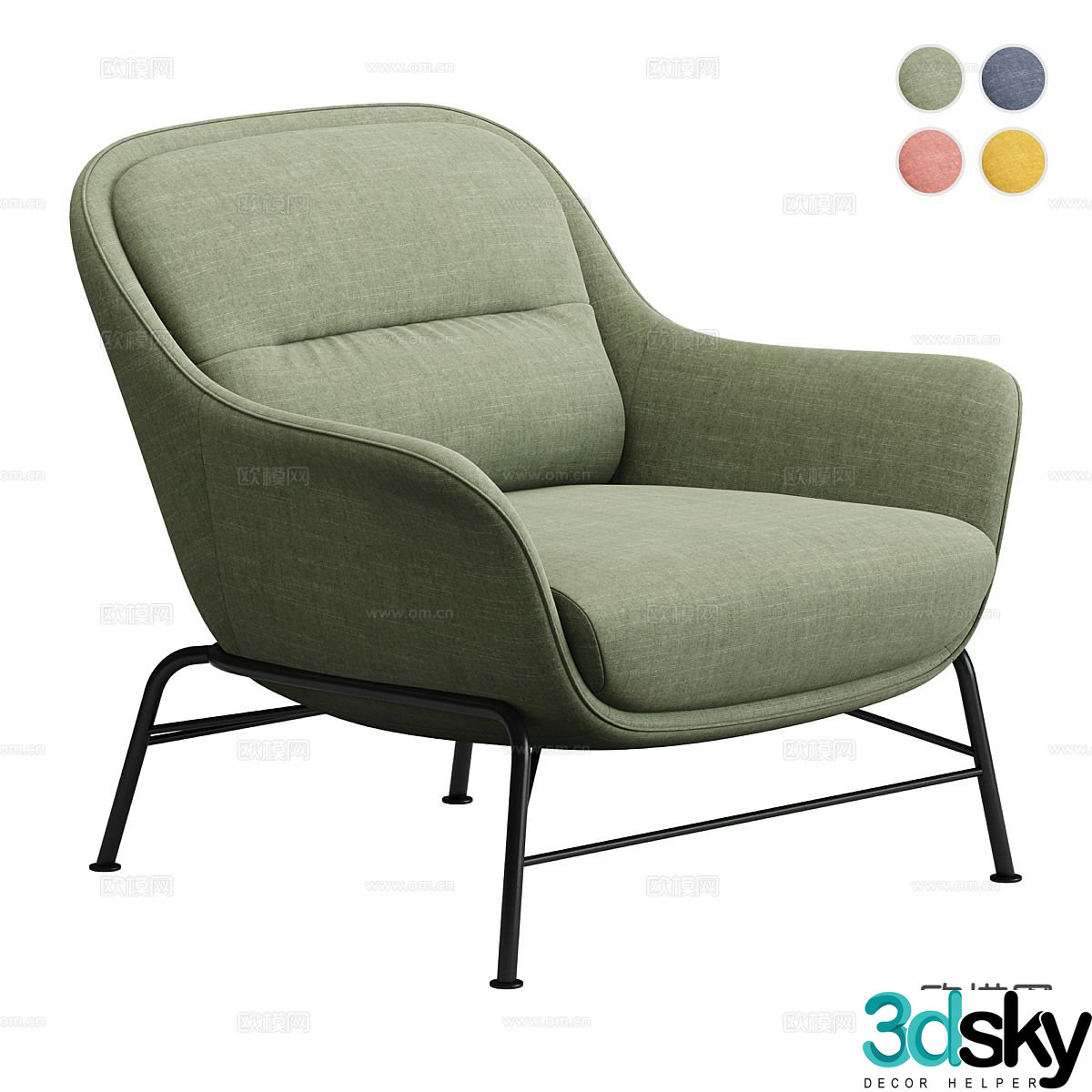 sofa chair armchair 3d model