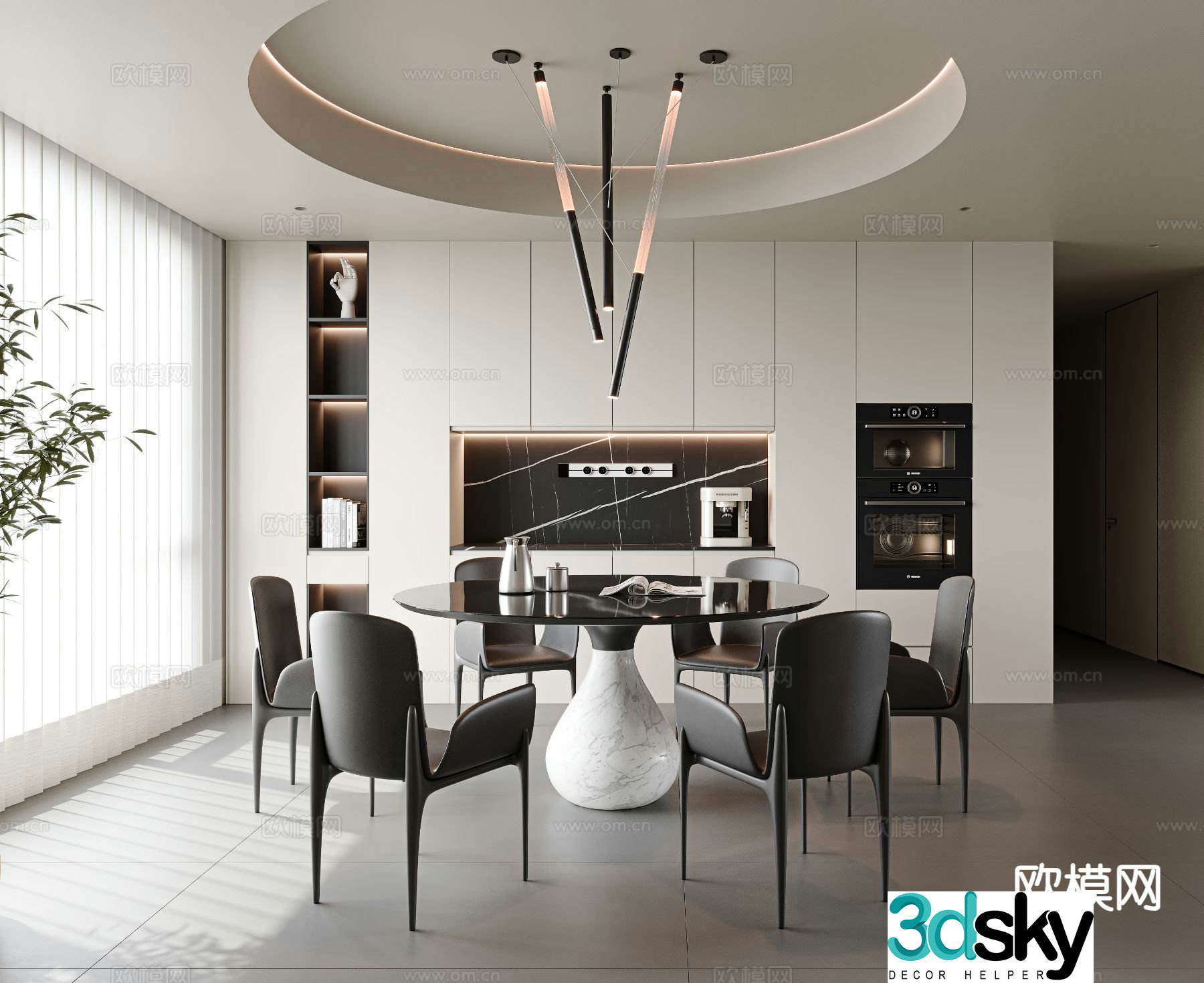 Italian restaurant 3d model