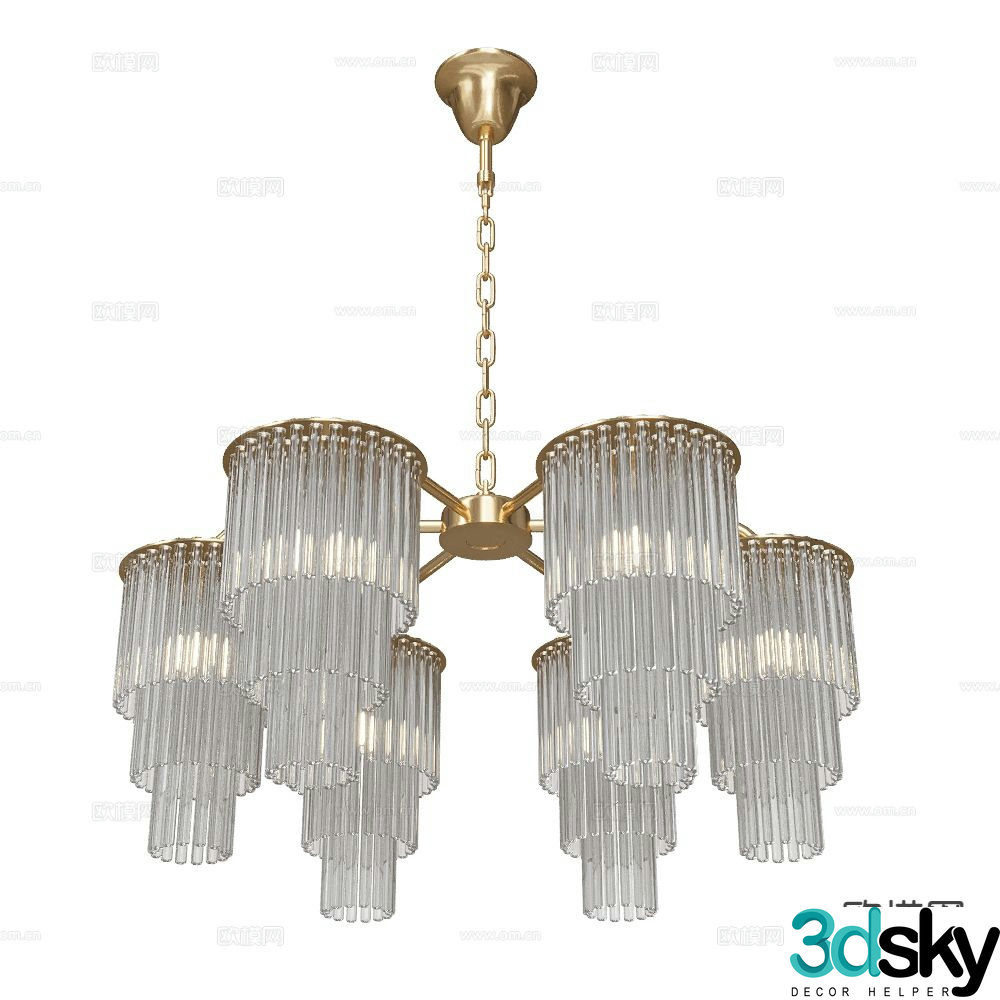 Stilfort crystal chandelier 3d model