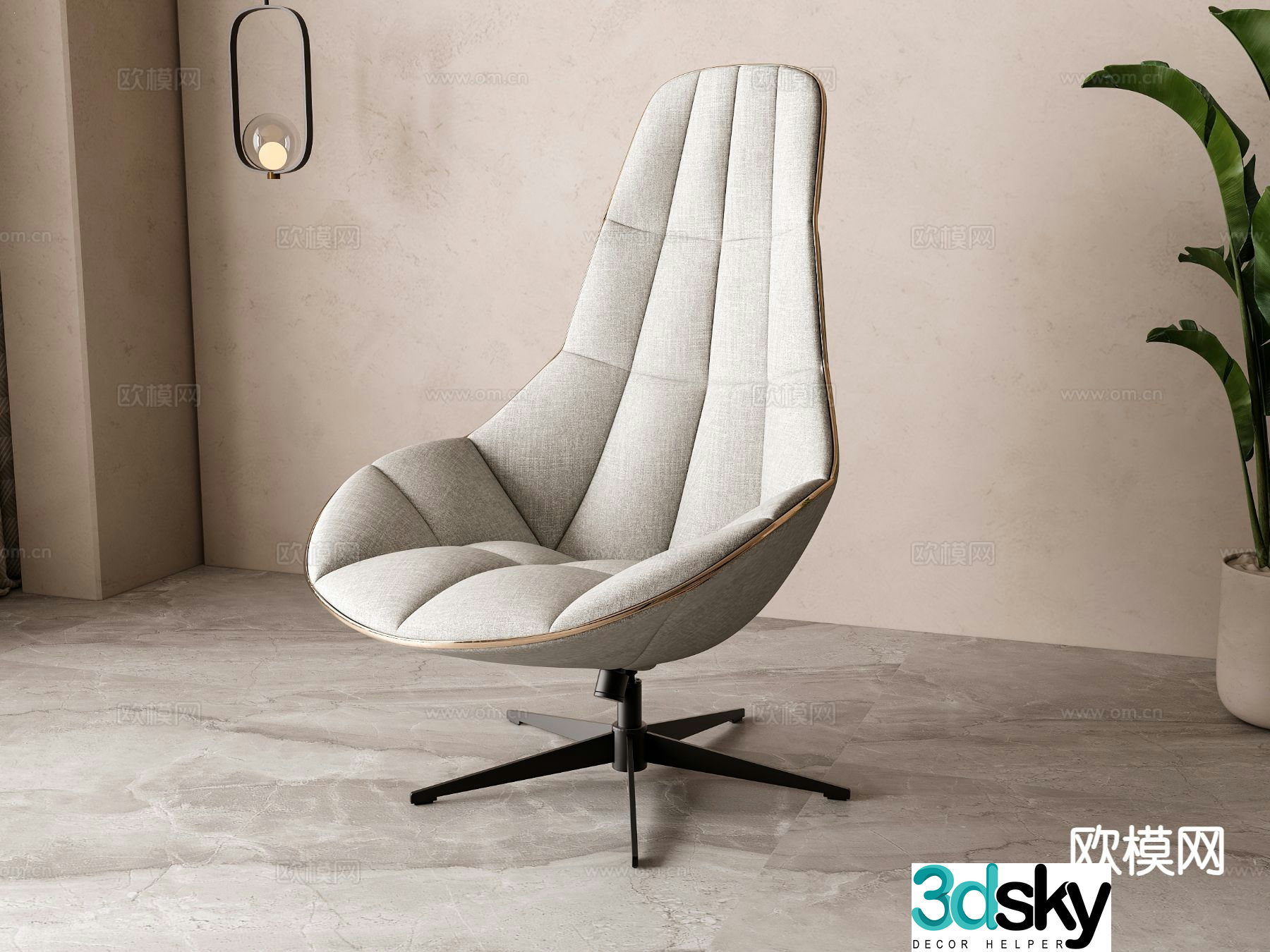 Modern office chair executive chair 3d model