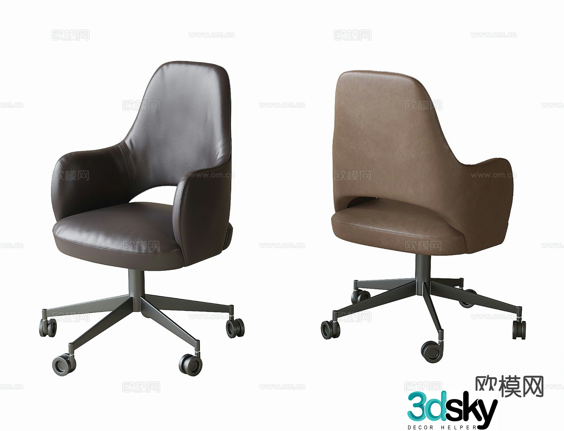 Office chair shift chair staff chair 3d model