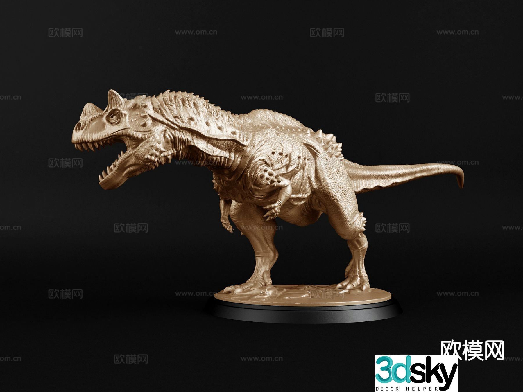 Dinosaur sculpture Tyrannosaurus rex ornaments 3D model