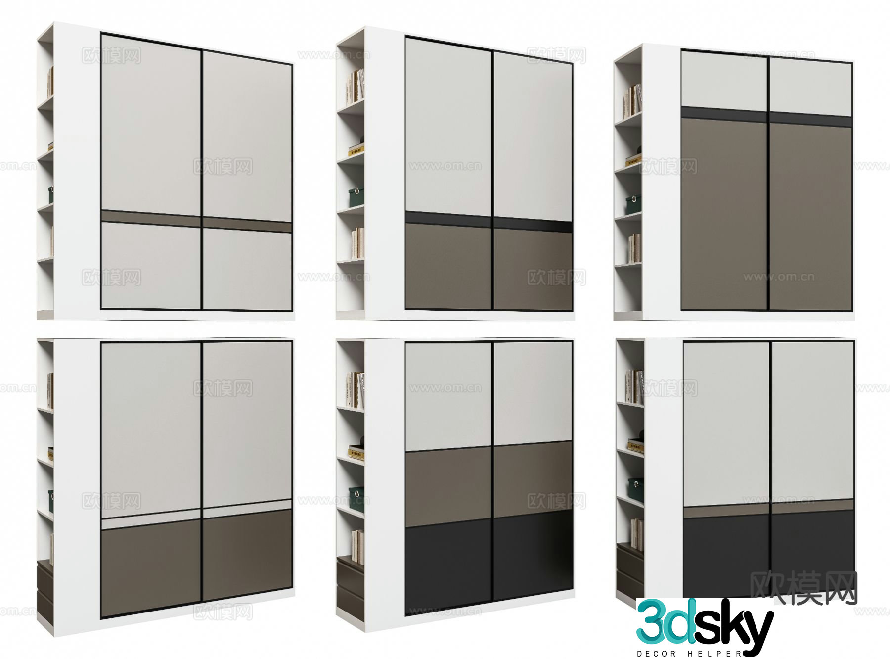 Modern wardrobe 3d model