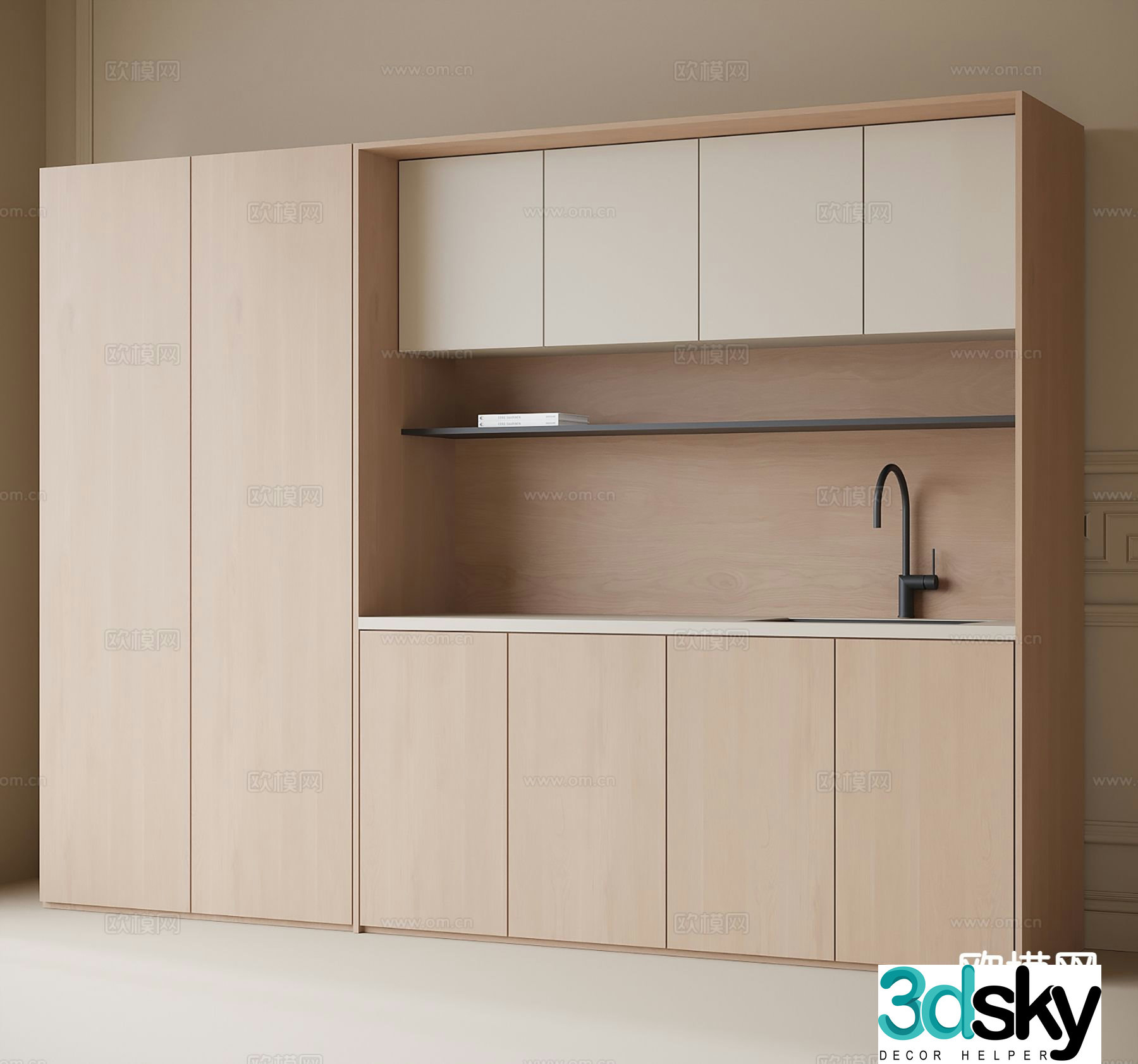 Modern sideboard 3d model