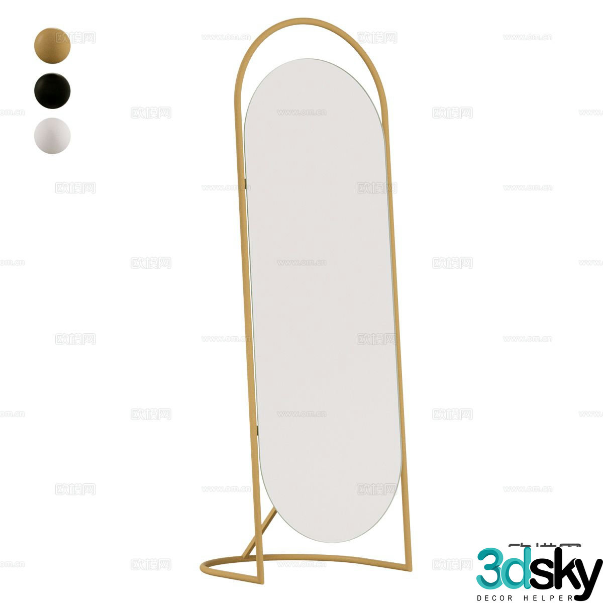 Mirror full length mirror 3d model