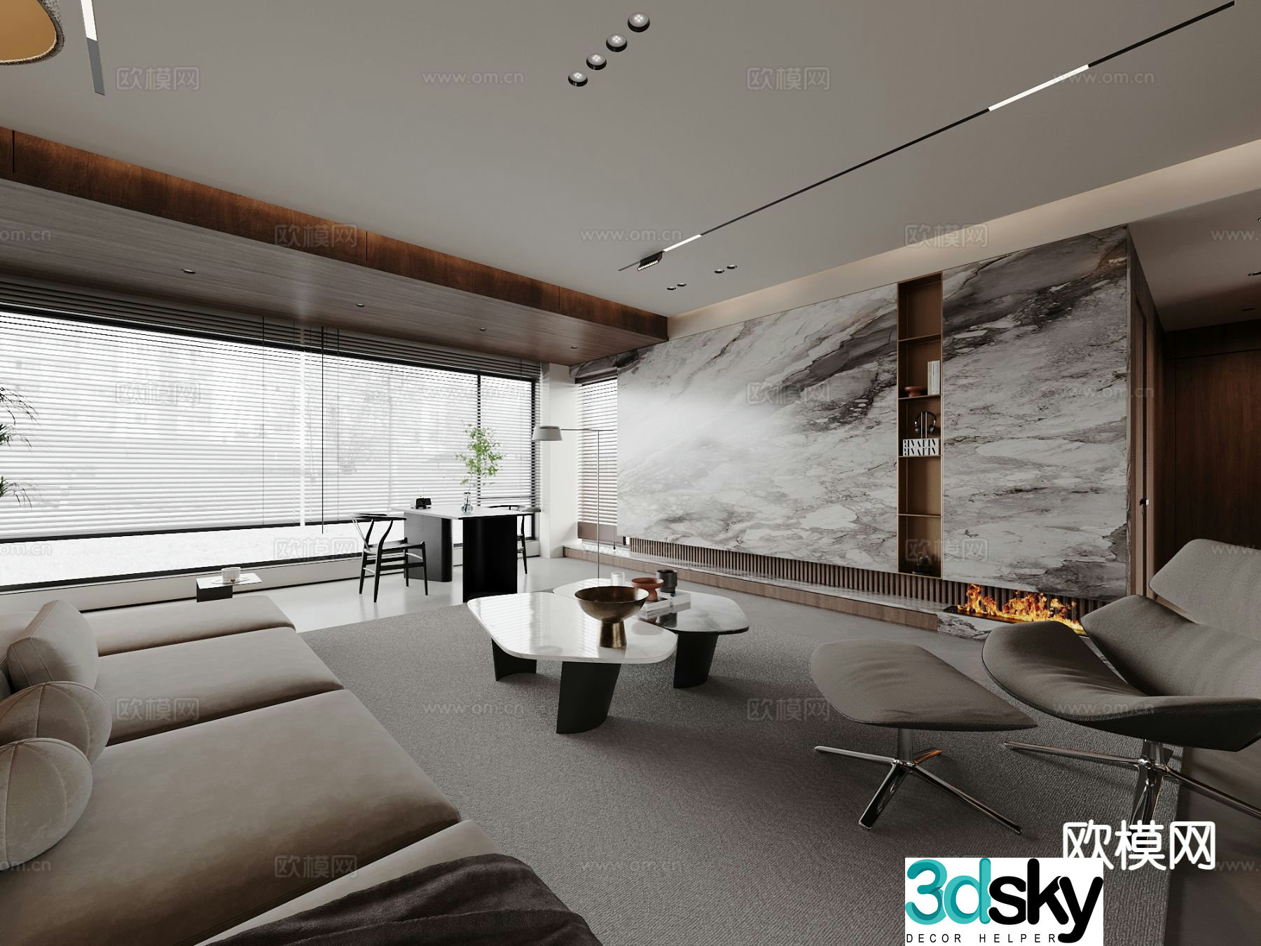 Italian restaurant 3d model