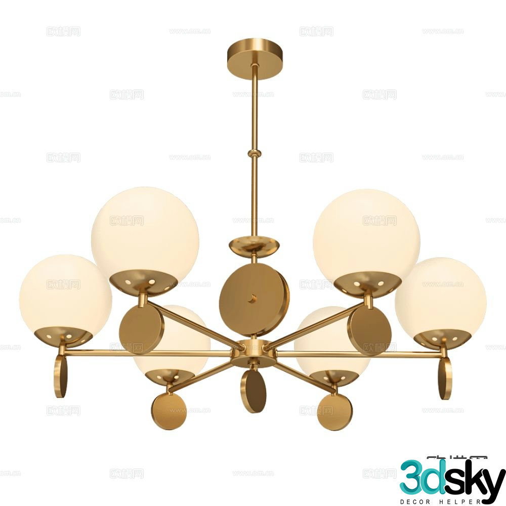 Stilfort Italian luxury chandelier spherical chandelier 3D model