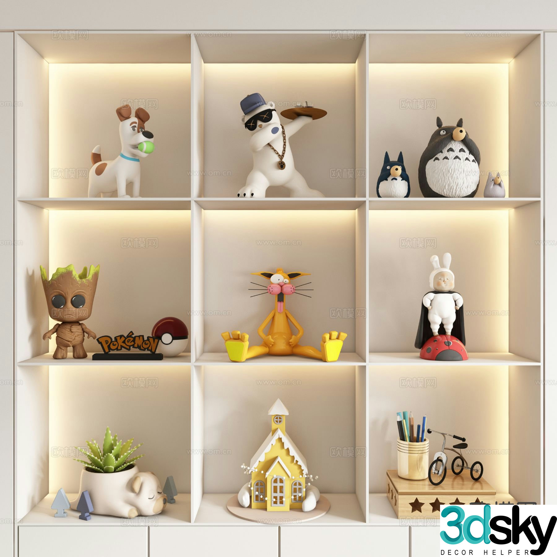 Children’s toys dolls building block doll 3d model