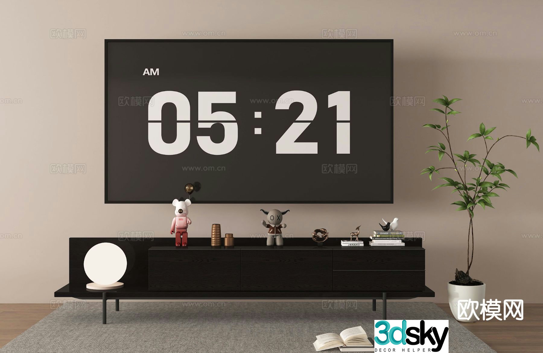 Modern TV cabinet 3d model