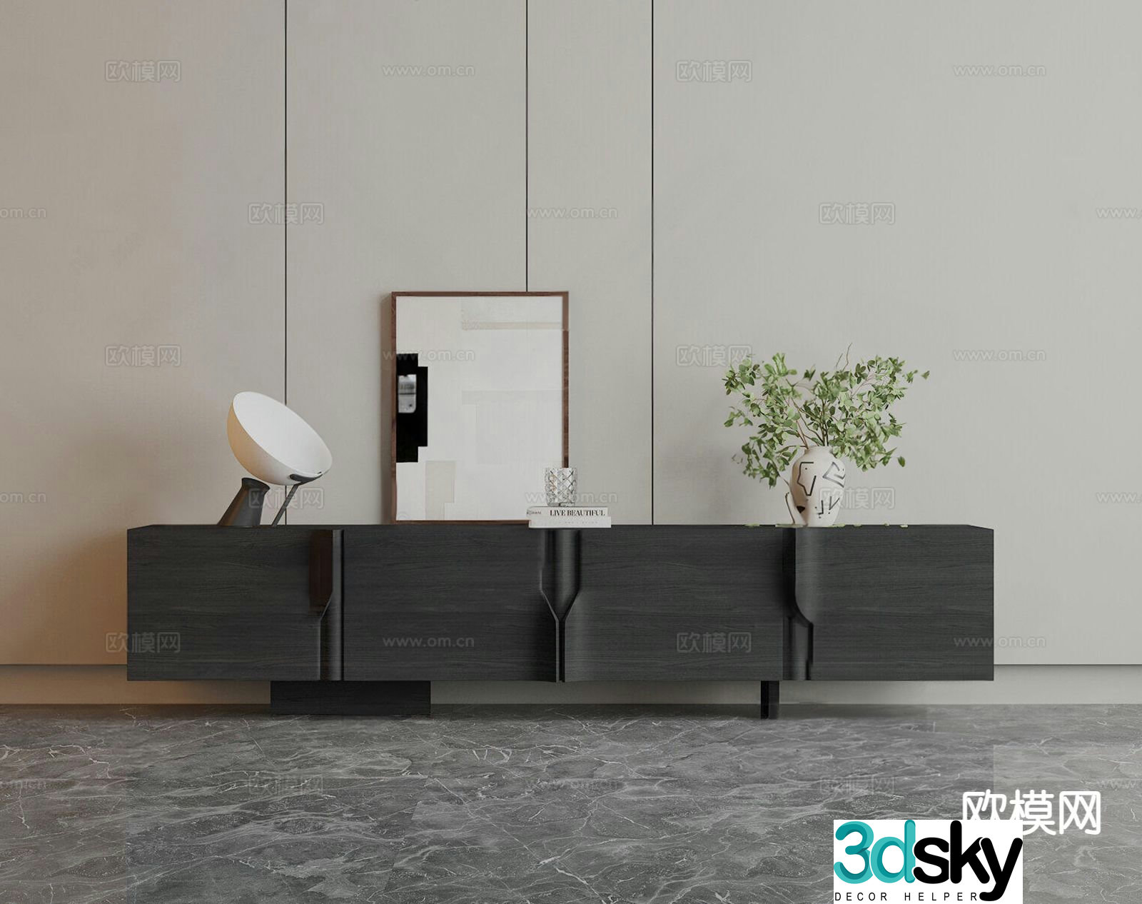 Modern TV cabinet 3d model