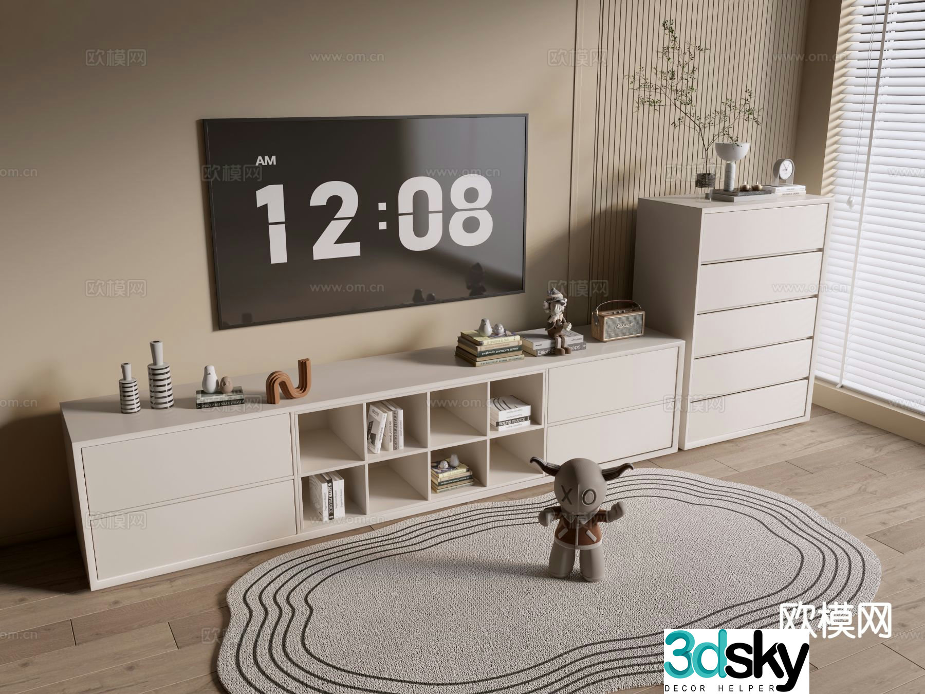 Modern TV cabinet 3d model