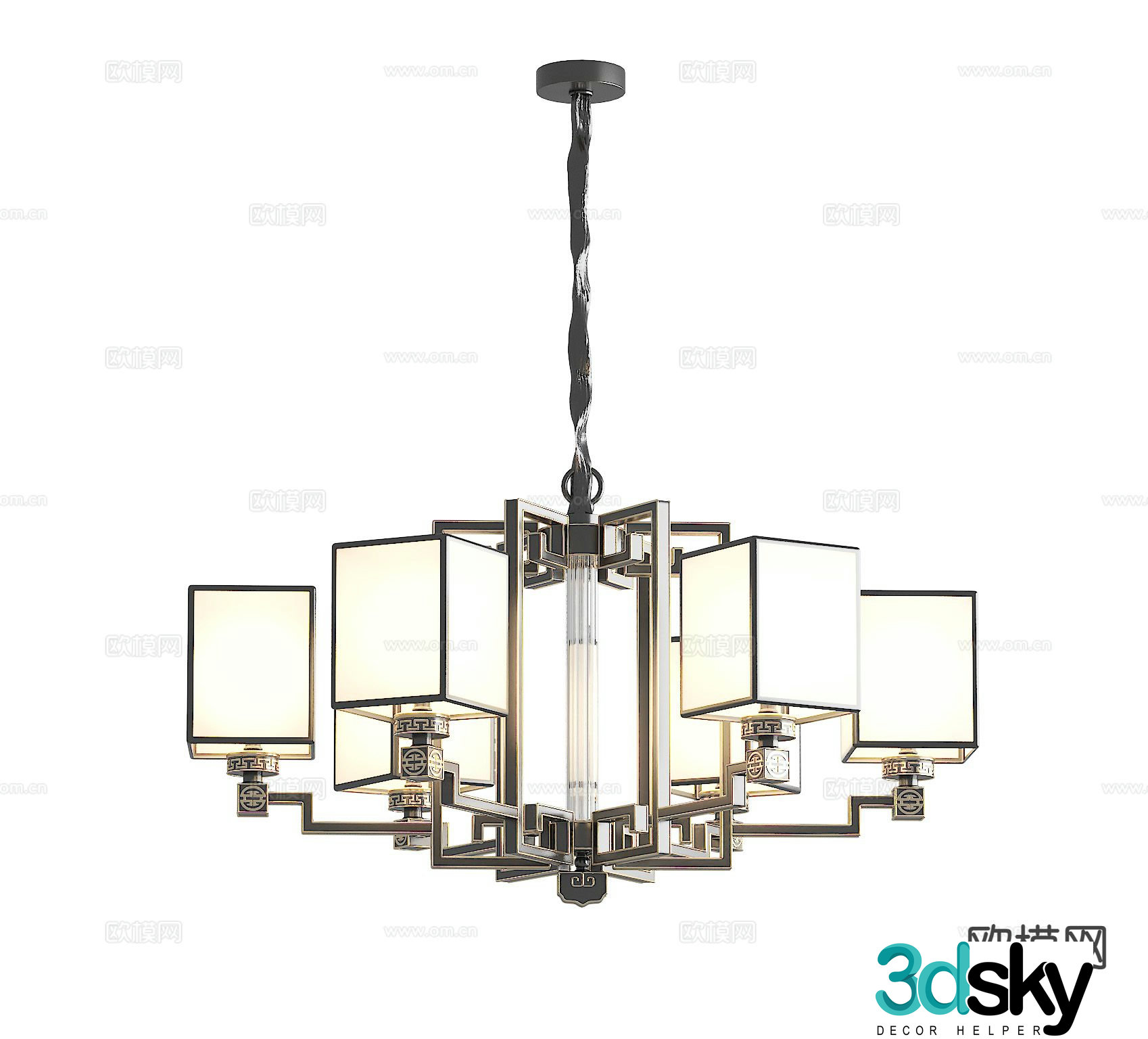 Chinese chandelier living room chandelier dining room chandelier 3d model