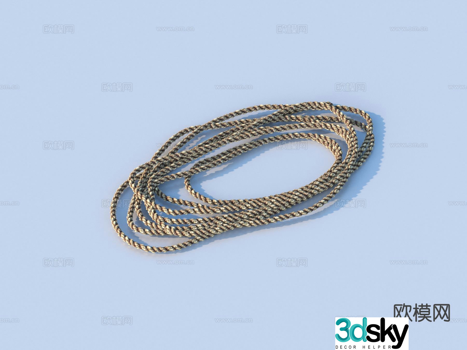 rope rope pile hemp rope rope ball rope 3d model