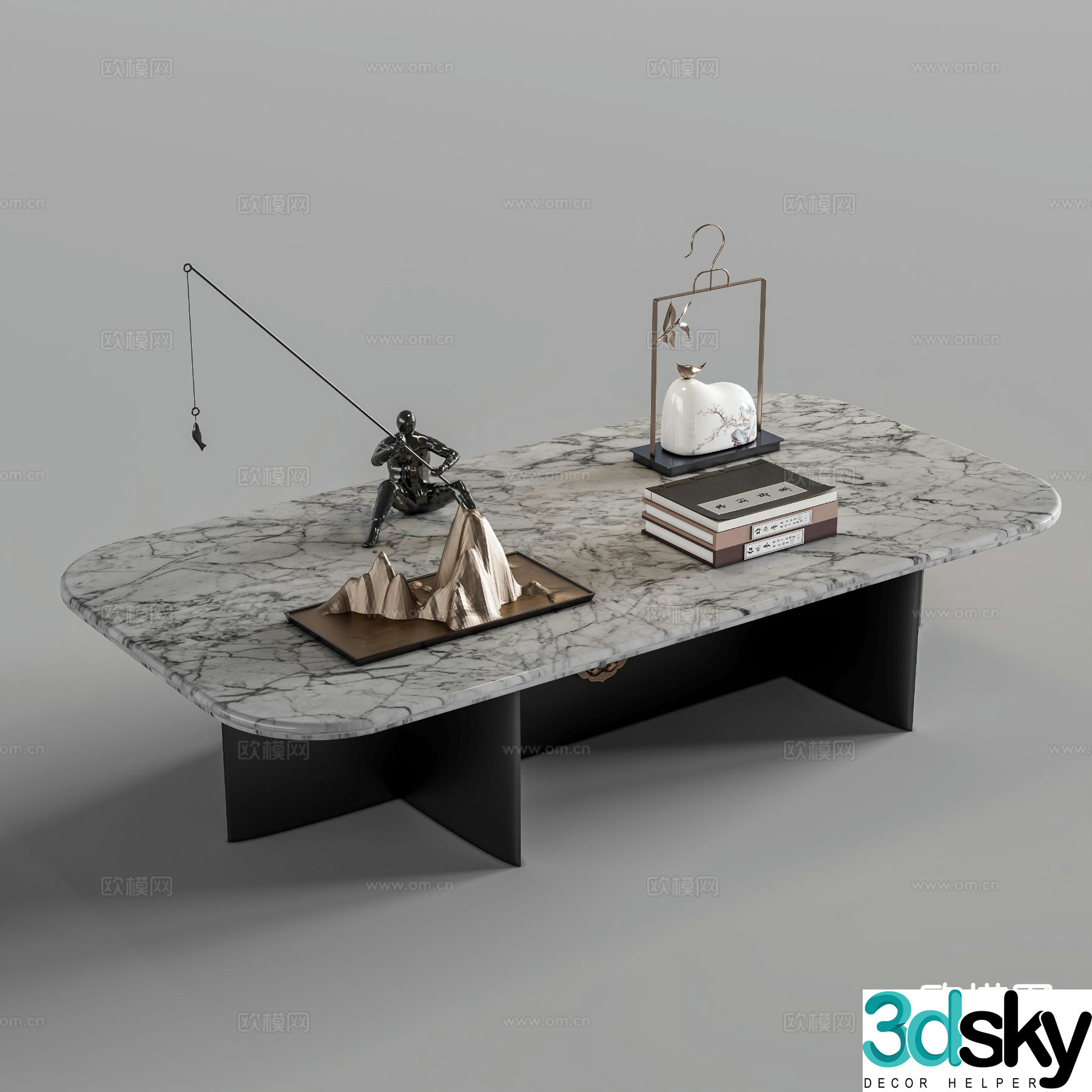 New Chinese coffee table 3d model