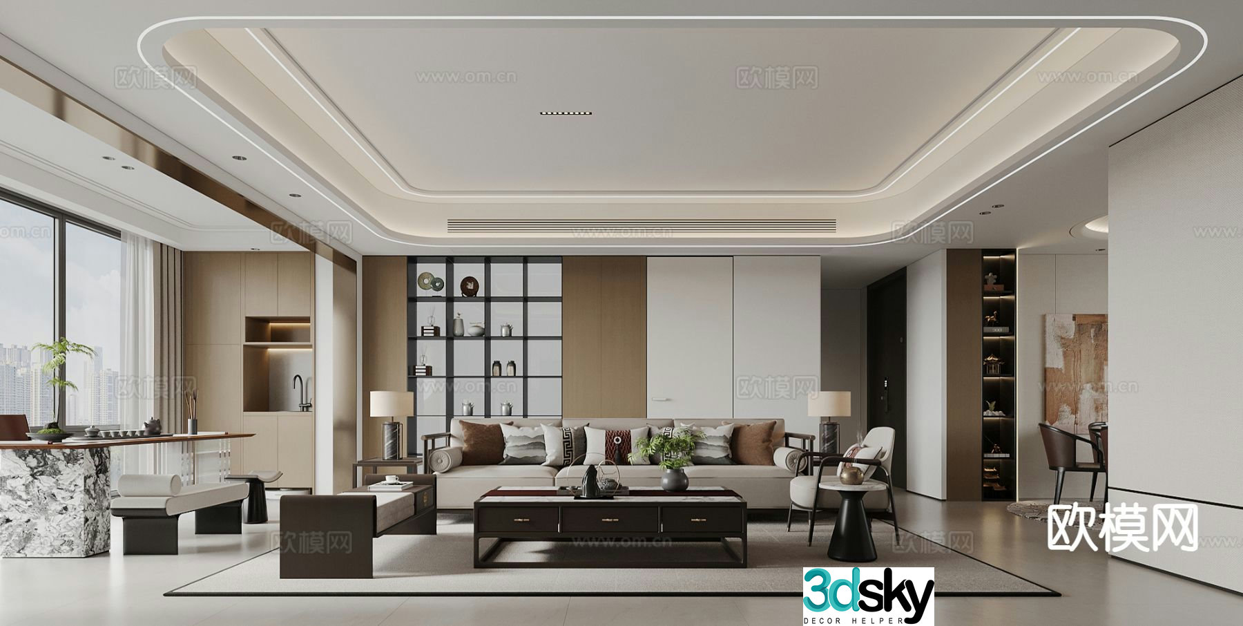 New Chinese restaurant 3D model