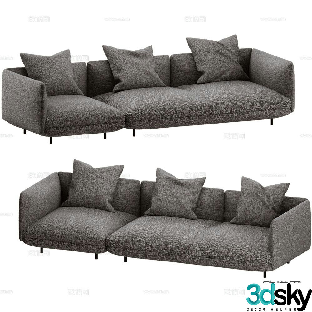 BoConcept multi-person sofa modular sofa 3d model