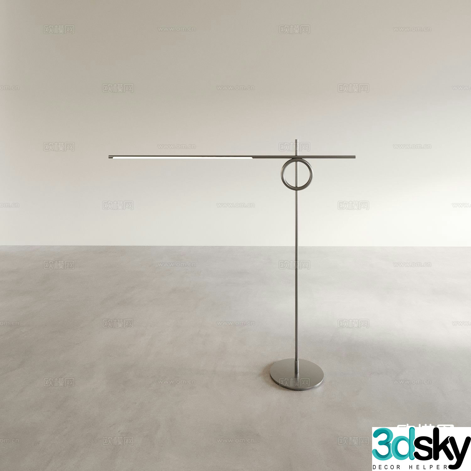 Minimalist floor lamp 3d model