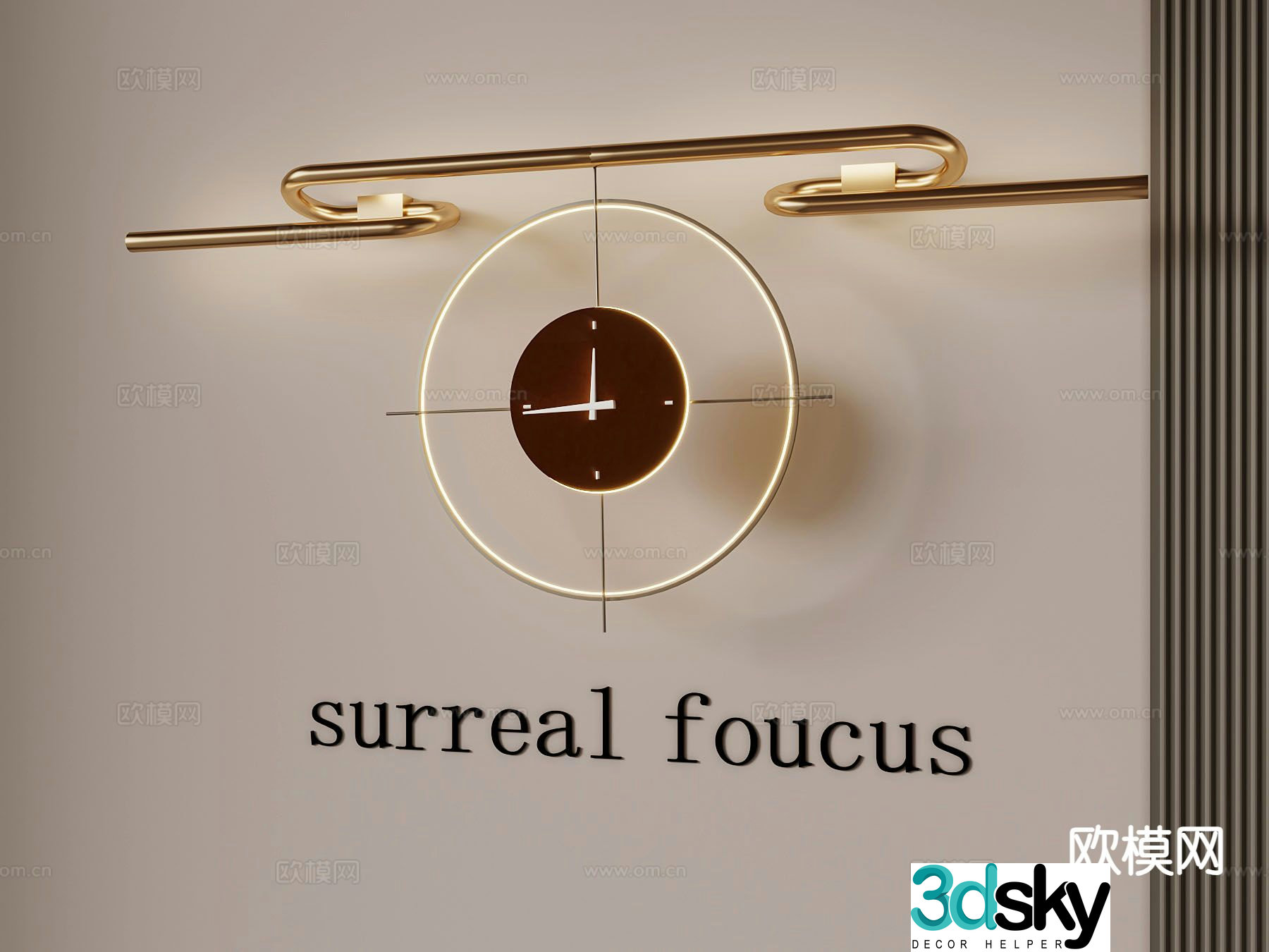 Light luxury wall lamp bedside wall lamp 3d model