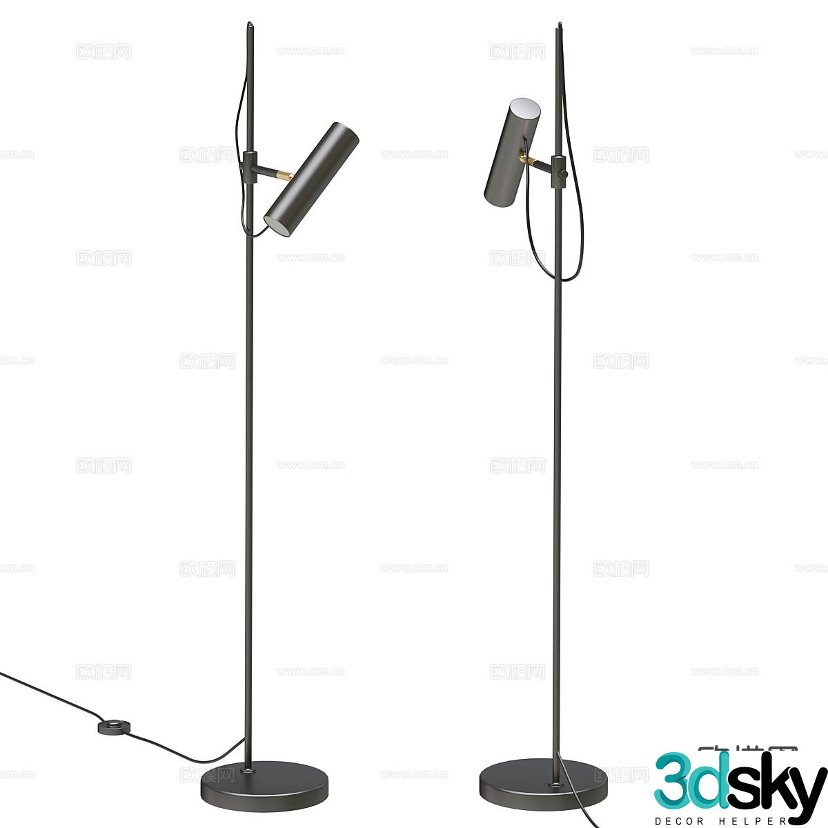 Modern floor lamp 3d model