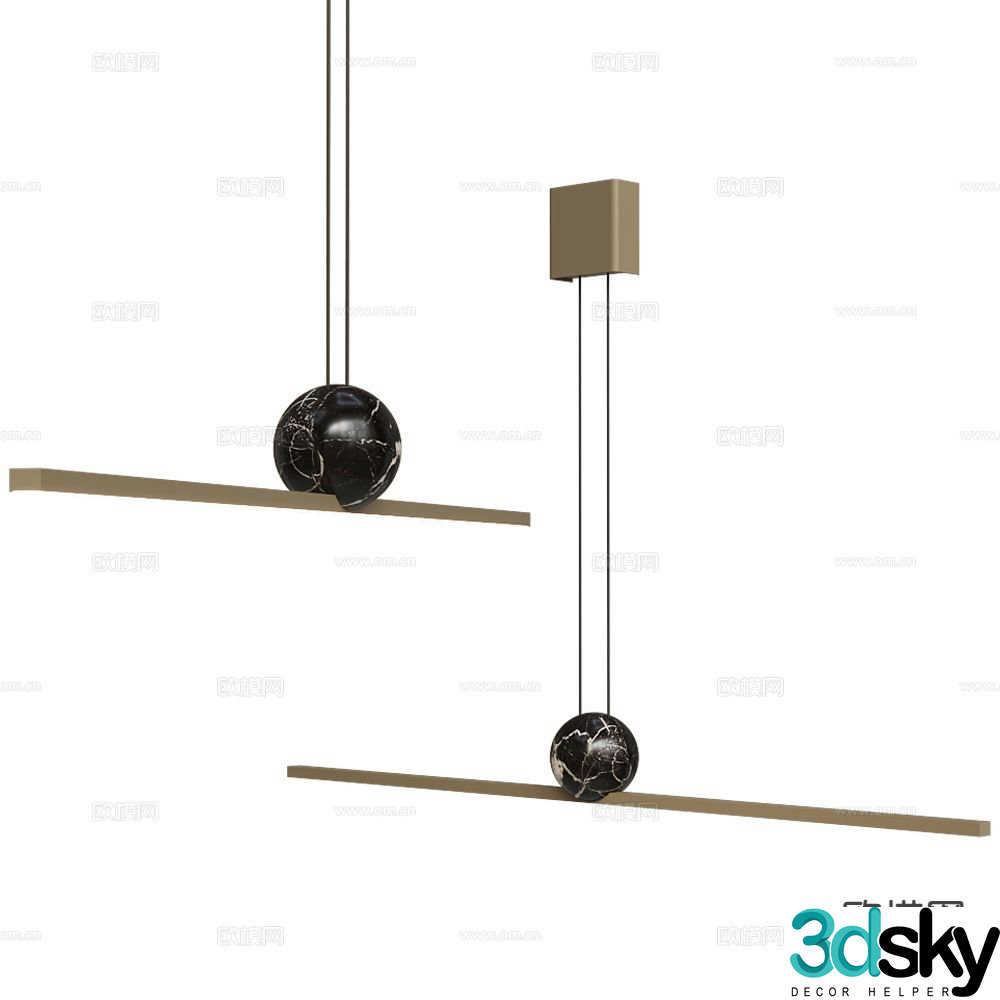 Creative chandelier art chandelier 3d model