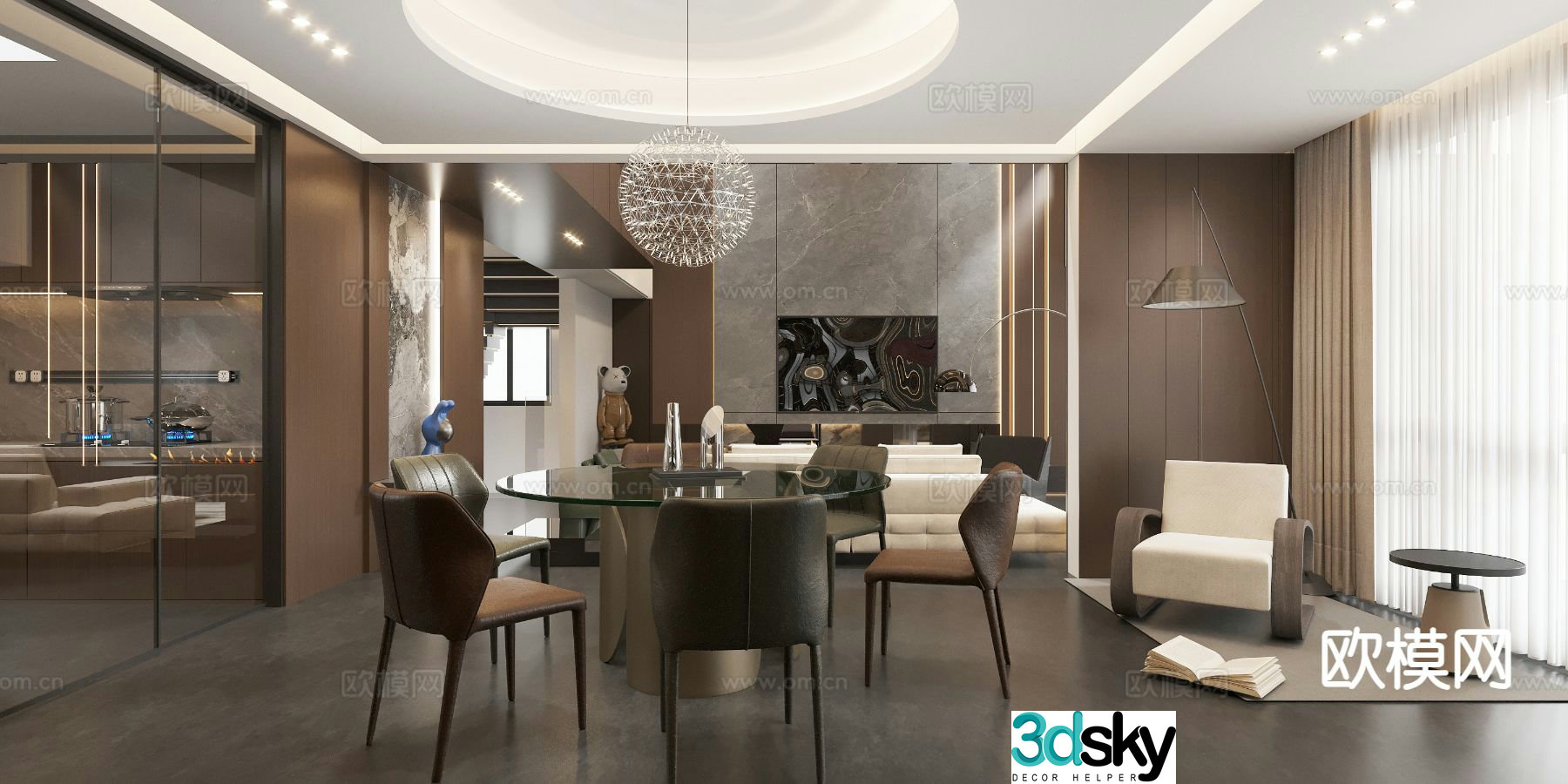 Italian restaurant 3d model