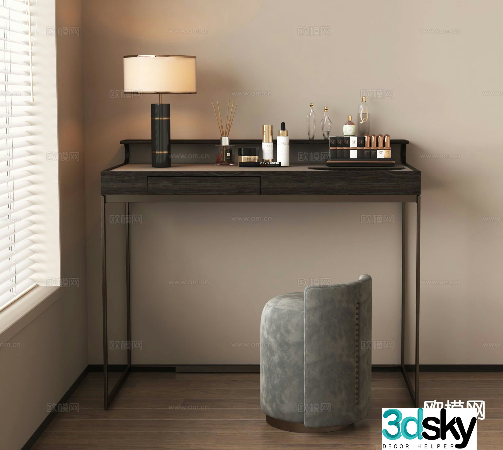 Modern dressing table dressing table 3d model