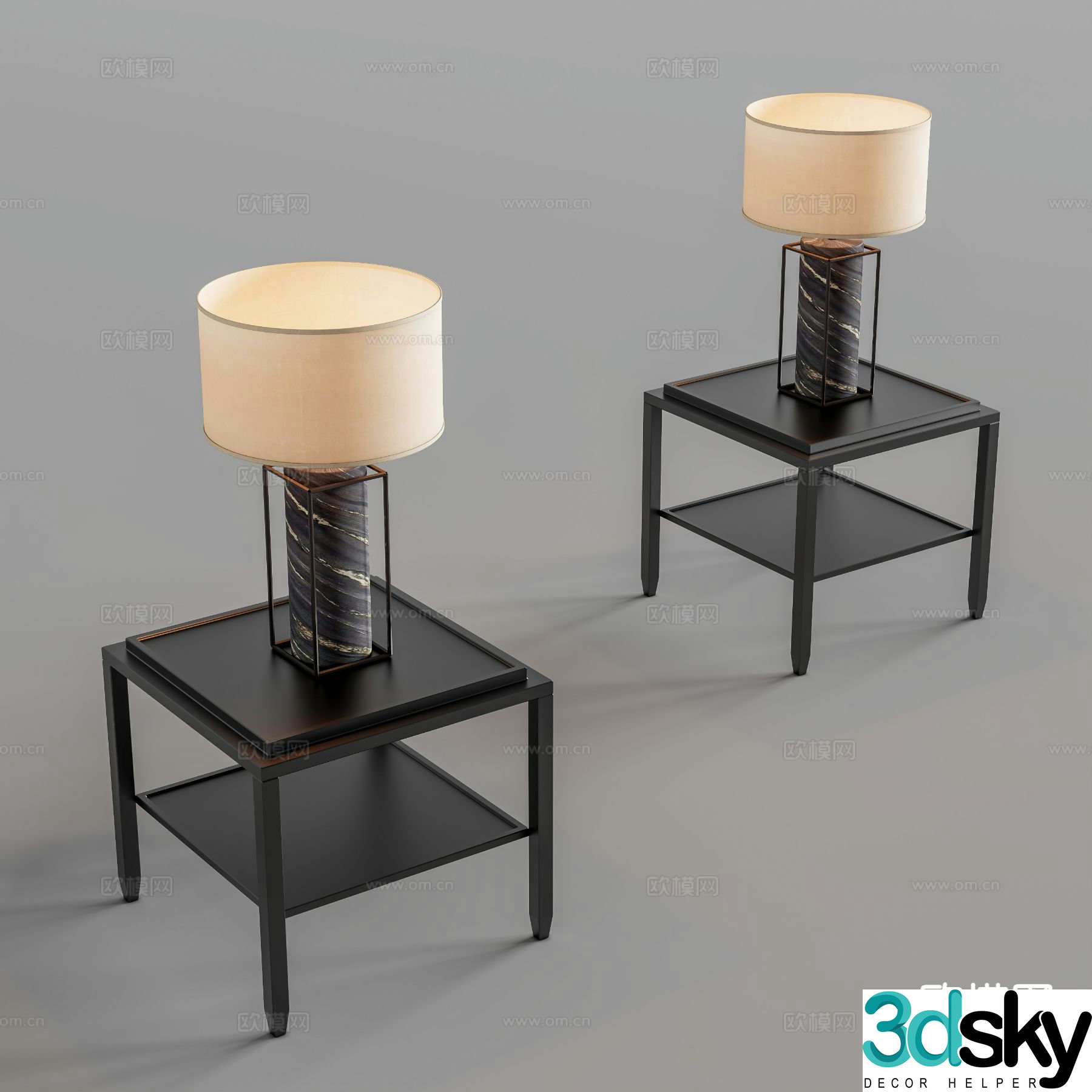 New Chinese desk lamp 3d model