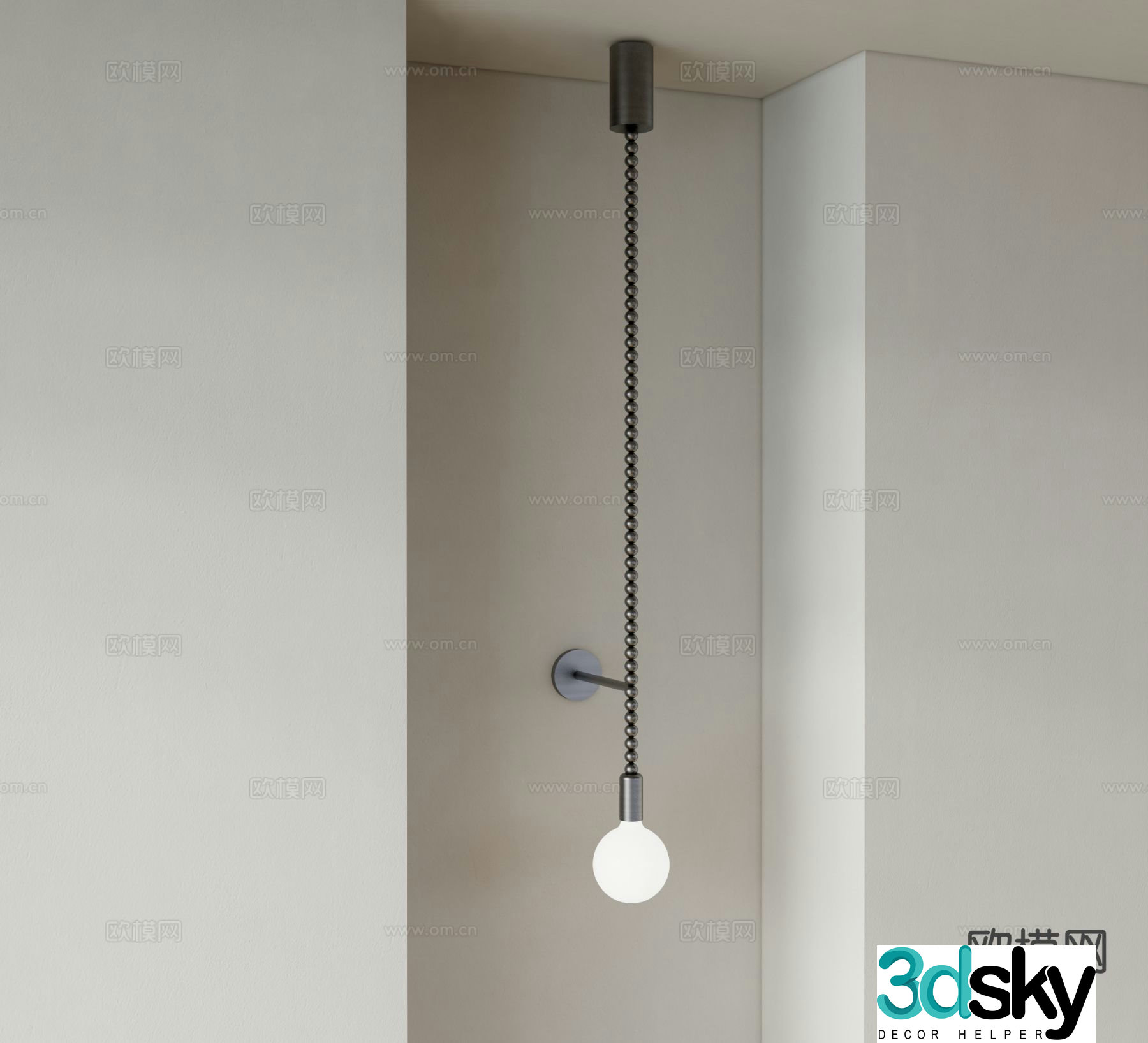 Modern wall lamp mirror headlight strip wall lamp 3d model