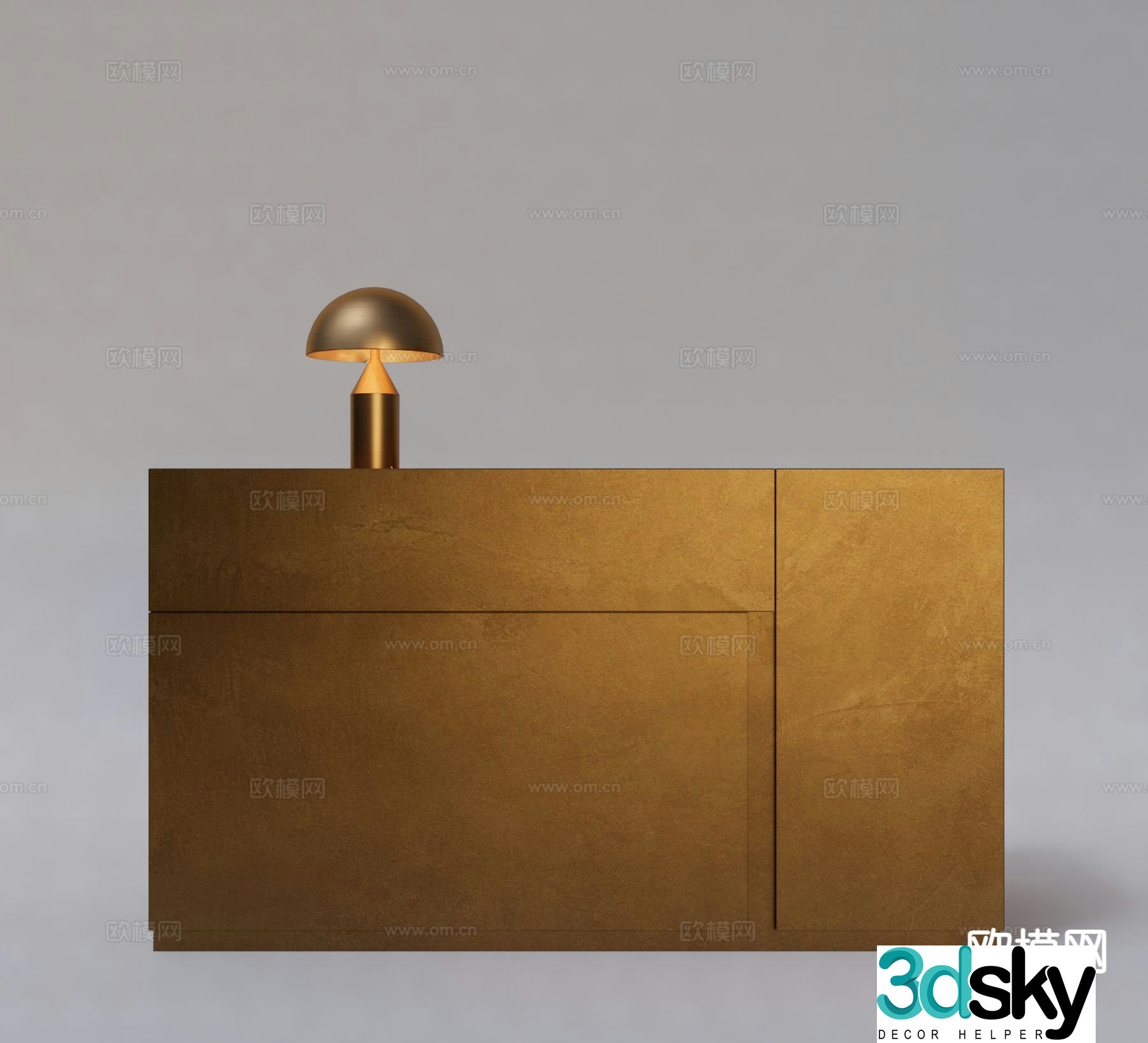 Modern reception desk metal reception desk 3d model