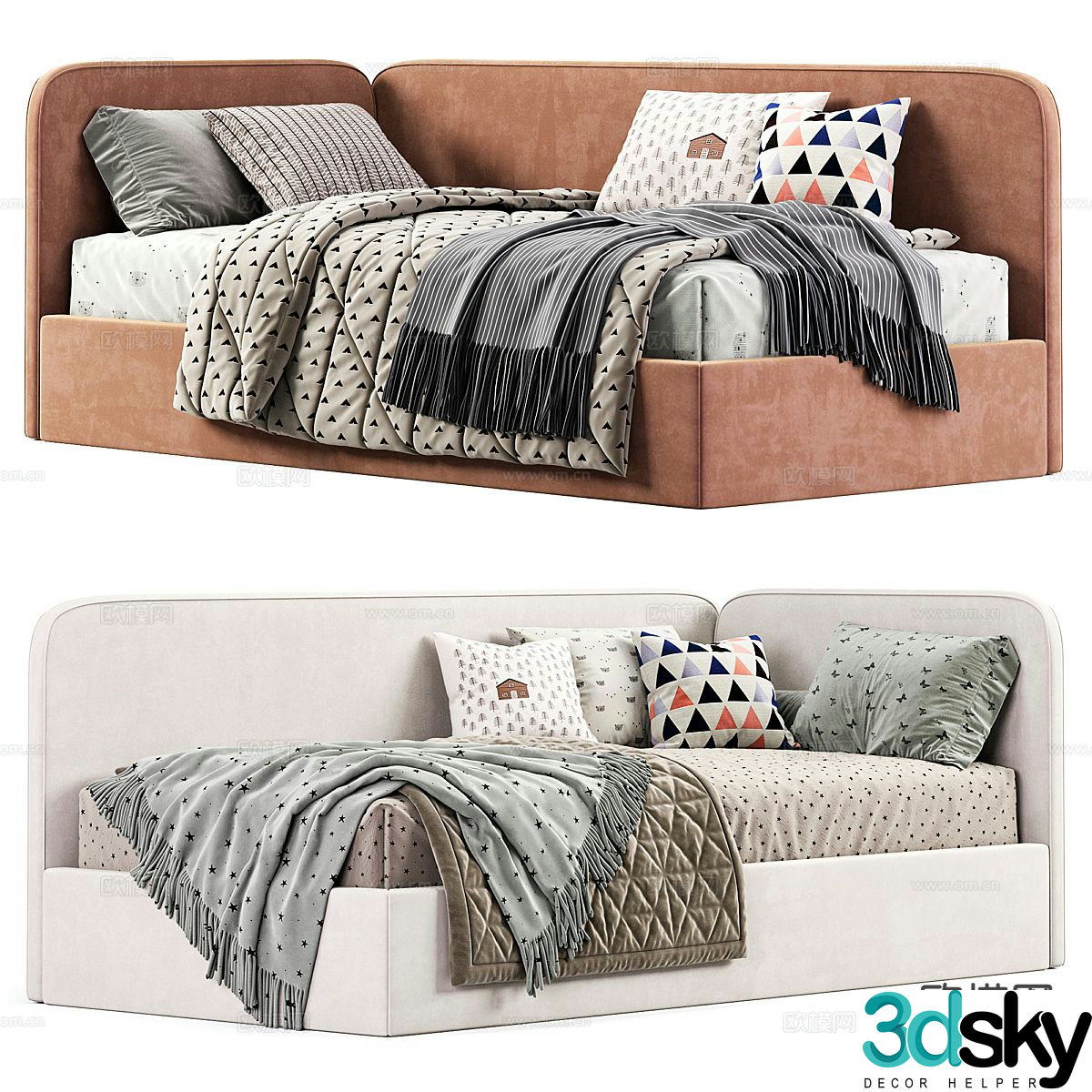 Modern sofa bed 3d model