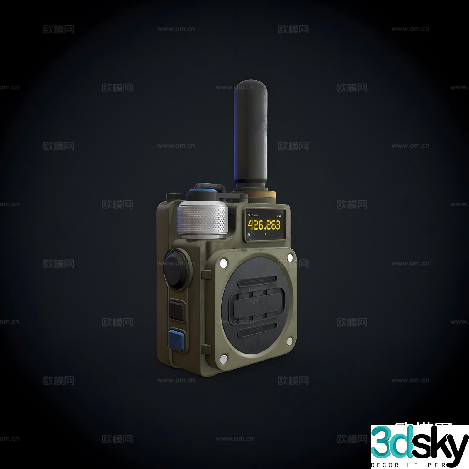 Walkie talkie wireless phone 3d model