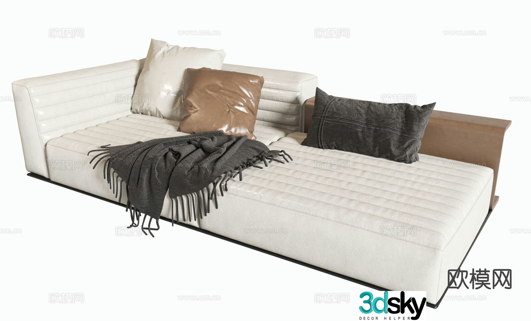 Modern chaise longue 3d model