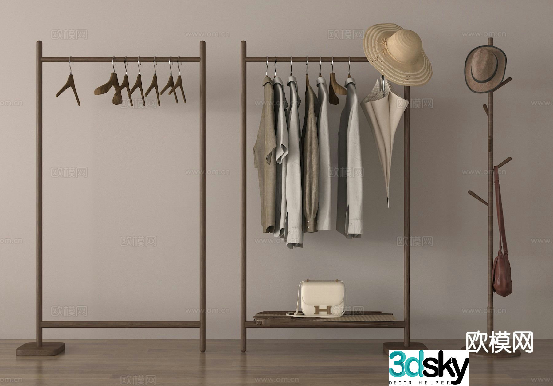hook clothes hanger clothes hanger 3d model