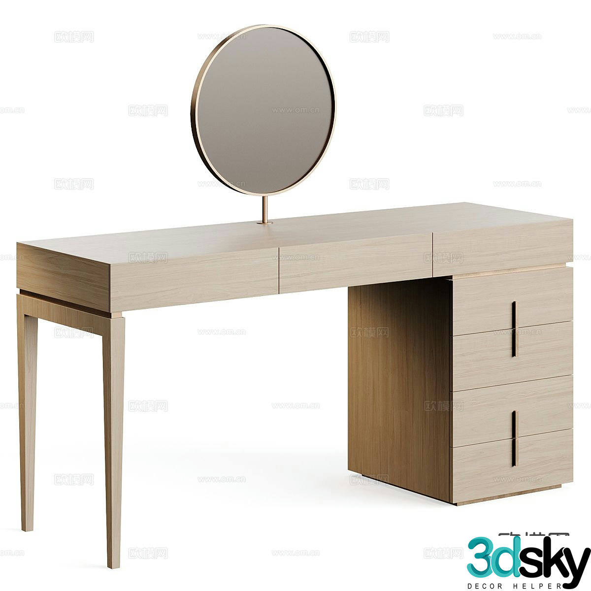 Modern dressing table 3d model