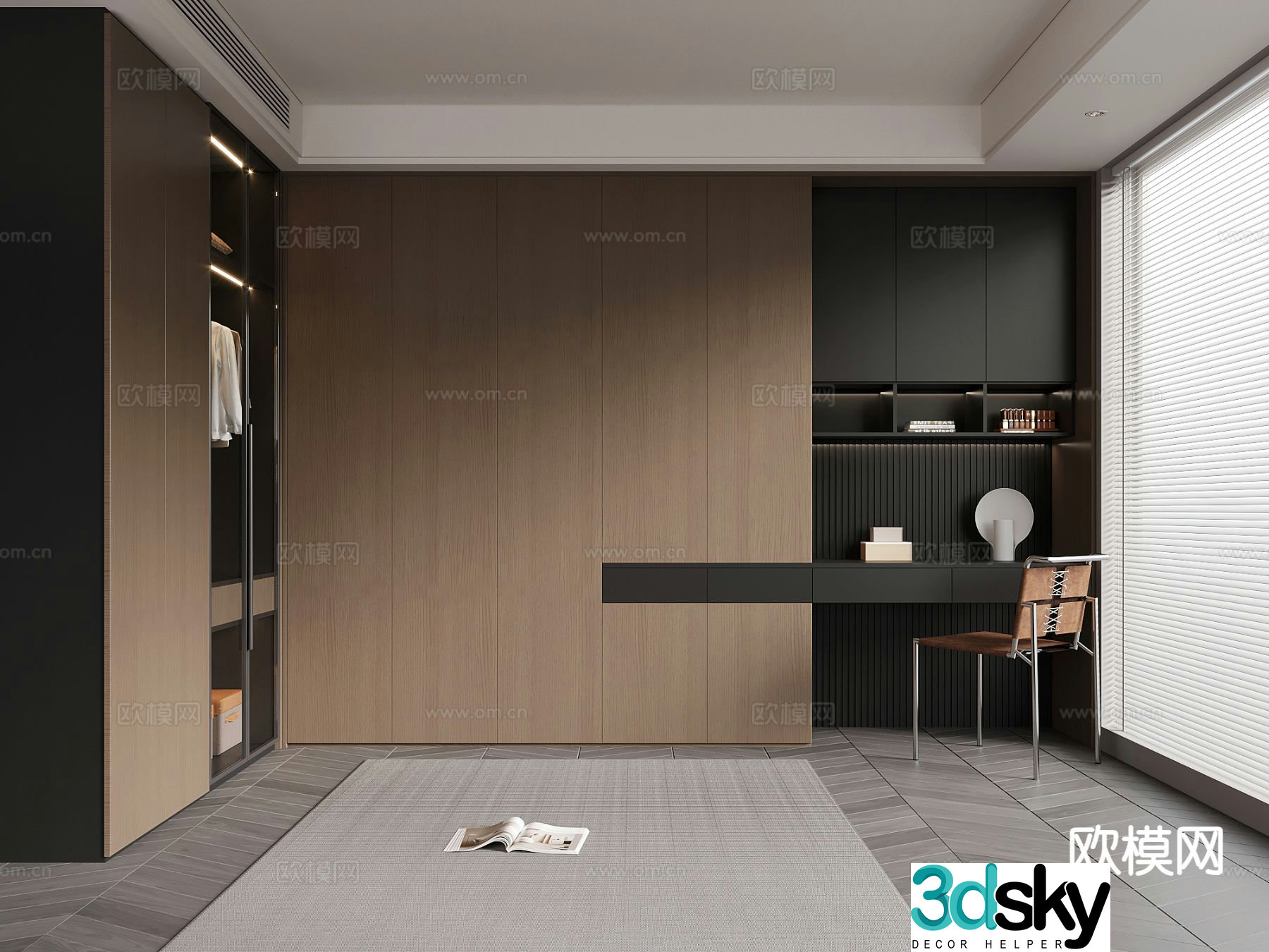 Italian cloakroom 3D model