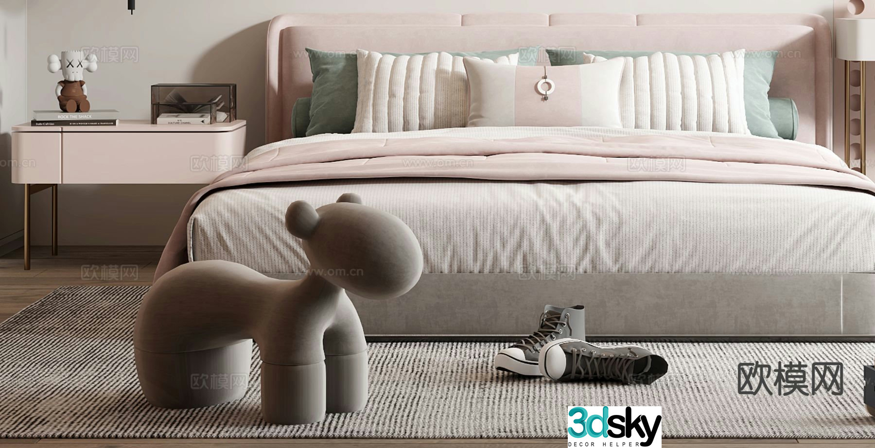 Modern children’s bed 3d model