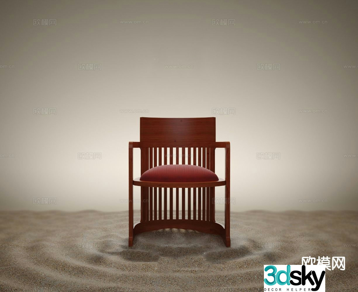 New Chinese style leisure chair chair armchair tea chair 3d model