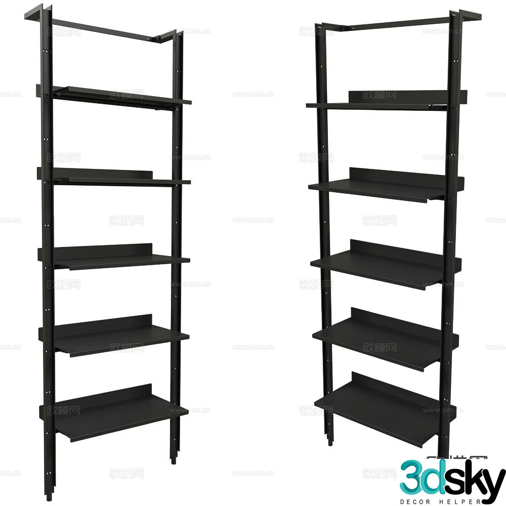 Desalto modern bookshelf storage rack 3d model
