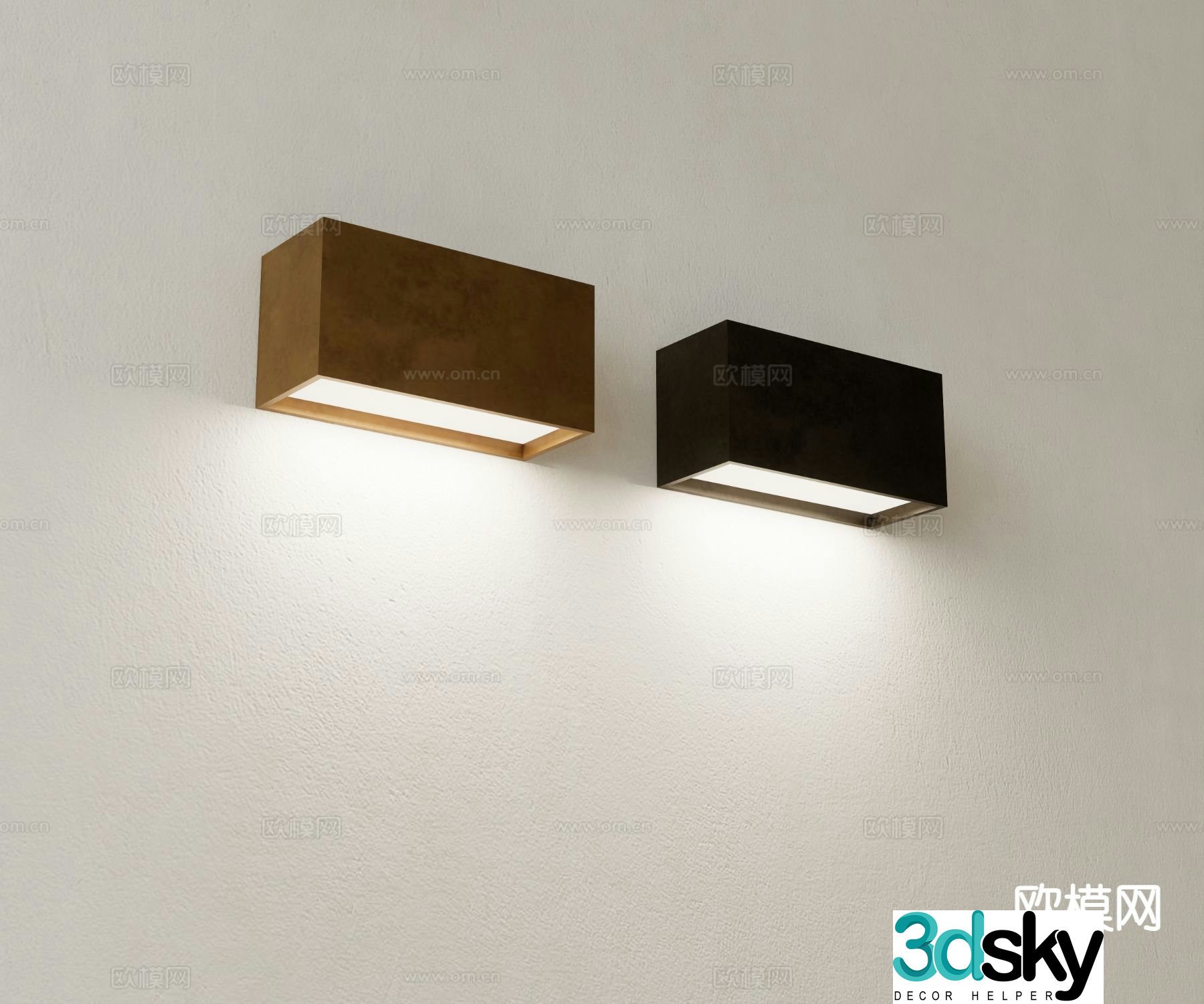 Modern small wall lamp ambient light night light 3d model