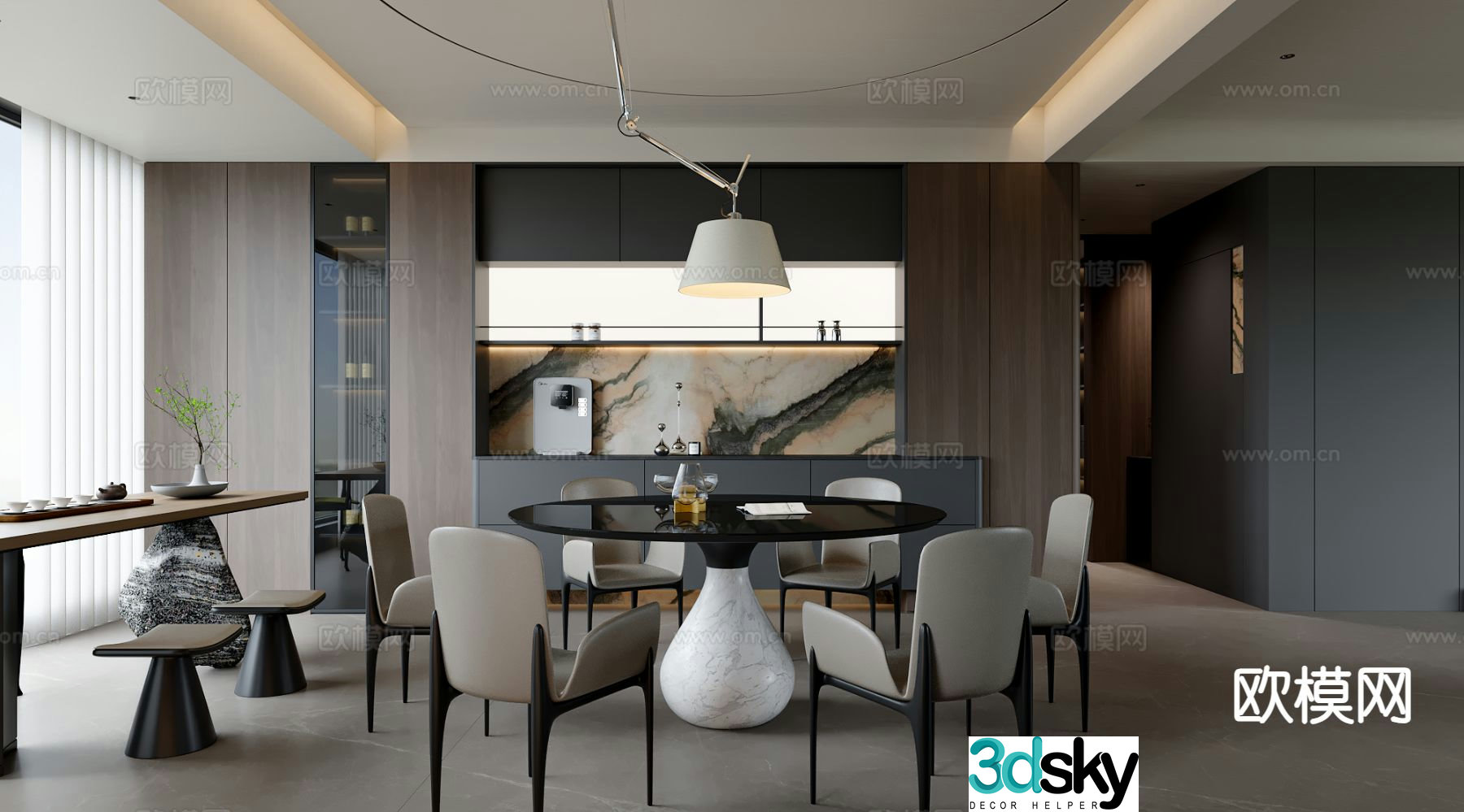 Italian restaurant 3d model