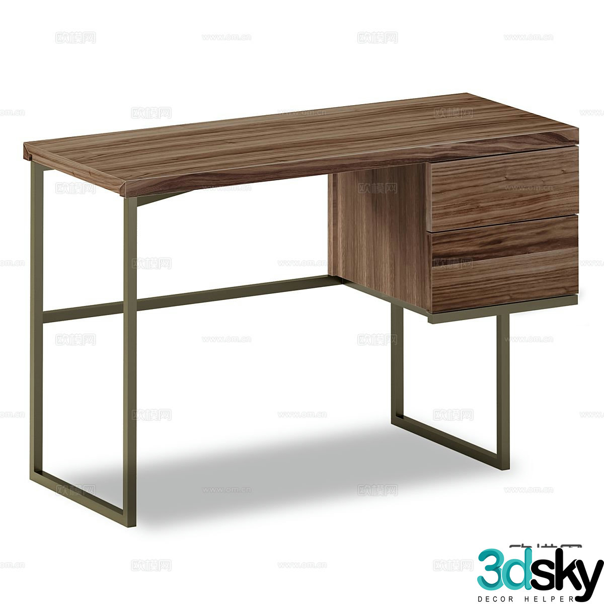 Nordic desk writing desk 3d model