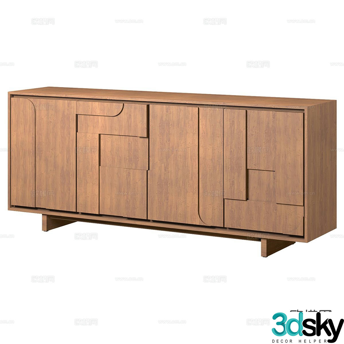 Nordic entryway cabinet 3d model