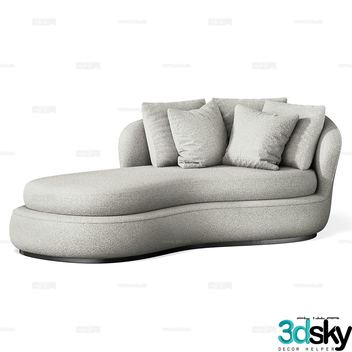 Modern special-shaped sofa sofa chaise seat 3D model